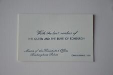 Queen Elizabeth II & Duke of Edinburgh Card Accompanying Gift 1956 picture