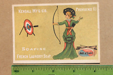 Trade card SOAPINE FRENCH LAUNDRY SOAP Kendall Manufacturing Co. Providence R.I. picture