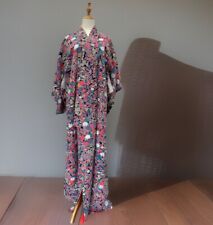 KOMON SILK chirimen KIMONO Japanese Antique Vintage Dress authentic colorful picture