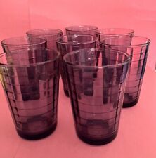 Vintage Pasabahce Amethyst Juice Glasses. Set Of Eight picture