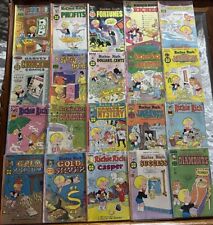 Vintage Comic Book Lot of 20 - Richie Rich, Harvey Comics.  All Are Bagged. L5. picture