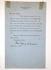 1924 Horace Swetland Condolence Letter to His Daughter Velma picture