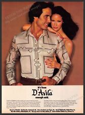 D'avila 1970s Print Advertisement 1979 Men's Clothing 