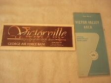 Map of Victorville, George AFB and AAA Map of Victor Valley Barstow  Silver Lake picture