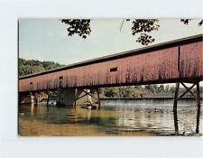 Postcard Covered Bridge at Harpersfield Ashtabula Ohio USA picture