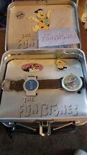  1993 Flintstones Fossil watch Fred and Barney Ltd. Ed. Vtg Lunchbox picture