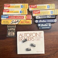 Vintage Lot Of Mechanical Pencil Leads And Erasers picture