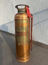 Vintage Antique RED STAR Copper Brass Fire Extinguisher RARE (Empty) picture