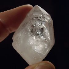 SEE VIDEO Rare DT Quartz Enhydro w/Moving Bubble, Coal, Record Keepers 22.7g picture