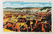 Vintage Cedar Breaker National Monument Utah UT Red Rocks Scenery picture