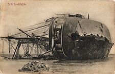 RPPC Samoan Civil War Sunk German Navy Ship SMS Adler Gunboat Postcard Hurricane picture