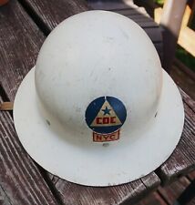 Rare Vintage Antique New York City CDC Civil Defense Steel Staff Helmet NYC picture