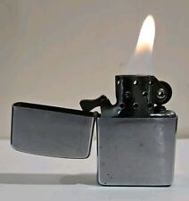 1965 Zippo PAT. 2517191 Chrome Lighter w/ Matching 16 Hole Insert WORKS picture