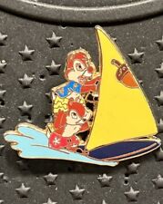 DS DISNEY 2007  CHIP 'N' DALE WINDSURFING ACORN NUT SAIL PIN  LE 1000 PP #55832 picture
