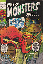 WHERE MONSTERS DWELL #2 1970 Marvel Comivs, High Grade picture