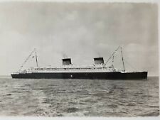 SS Liberte Compagnie Generale Printed Postcard Ocean Liner Posted at Sea A1668 picture