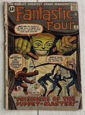 Fantastic Four #8 (Marvel Comics 1962) 1st Puppet Master FR/GD Kirby Complete picture