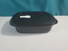 Tupperware Crystalwave Plus Microwave Rectangular Divided Dish Container Black  picture