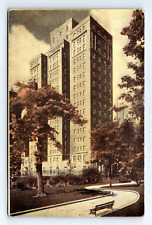 Vtg. postcard THE PARKSIDE HOTEL New York, New York 3.5 x 5.5 inch picture