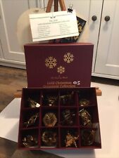 2005 Danbury Mint Christmas Ornament Set Of 12 In Collectible Box picture