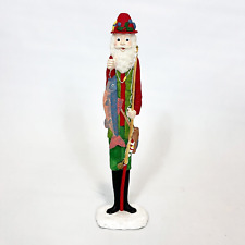 Vintage Rsin Carved Fisherman Santa Claus Tall Skinny Santa 12