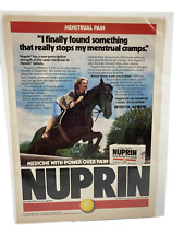 Vintage 1985 Print Ad Nuprin Pain Relief Genuine Magazine Advertisement Ephemera picture