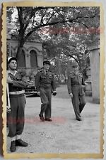 50s Vietnam SAIGON FRENCH FRANCE ARMY SOLDIER GUARD UNIFORM  Vintage Photo #887 picture