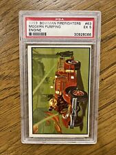 1953 Bowman Firefighters #63 Modern Pumping Engine PSA 5 - EX picture