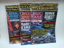 1998 Star Wars Galaxy Collector Magazine Issues  1 2 3 Sealed With Cards Topps picture