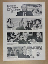 1975 Teamsters Union 'A Part of the American Life' vintage print Ad picture