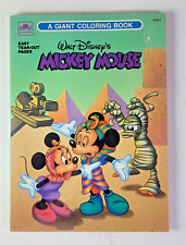 Vintage Golden Disney Giant Coloring Activity Book 1989 NOS  Mickey Minnie Egypt picture