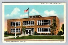 McCook NE-Nebraska, McCook Junior College, Antique, Vintage Souvenir Postcard picture