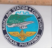 CUBI US NAVAL AIR STATION NAS PHILIPPINES BATTAN-MISSPELLING / MISTAKE ON PATCH picture