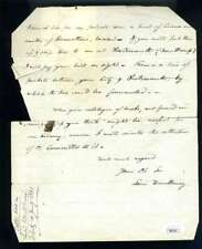 Levi Woodbury JSA Coa Hand Signed 1831 Letter Supreme Court Autograph picture