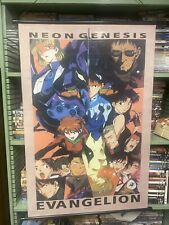 Neon Genesis Evangelion, Wall Scroll, Anime  33x 25 Gainax Brand Vintage picture