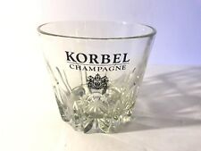 Korbel Champagne Ice Bucket Thick Glass Heavy 5 1/2