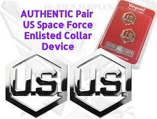 New Pair Vanguard US Space Force Enlisted Collar Device Insignia 1D1 picture