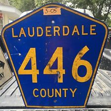 Lauderdale County Alabama Road Street Sign 446) 24