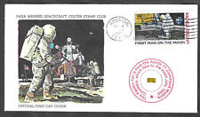 Apollo 11 - Official 1st Day Cover With Gold Kapton Foil FLOWN To The Moon - Red picture