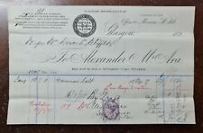 1895 Alexander McAra, Cement & Plaster, Morrison Street, Glasgow Invoice picture