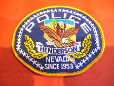 Collectible Nevada Police Patch,Henderson,New picture