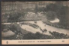 France unmailed post card WWI revue du 14 Juliet 1917 picture