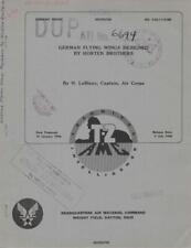 1946 AAF T-2 TECHNICAL REPORT-GERMAN FLYING WINGS DESIGNED BY HORTEN BROTHERS-CD picture