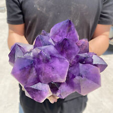 6.2lb Natural Amethyst Geode Quartz Crystal Cathedral Cluster Mineral healing picture