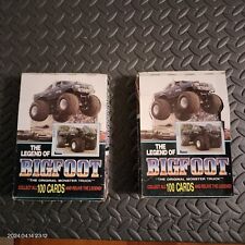 (2) 1988 Leesley The Legend of BIGFOOT Monster Cards Box ~ 48 Sealed Packs picture