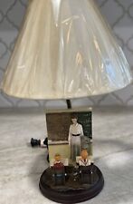 Vintage Norman Rockwell Lamp Saturday Evening Post Teacher With Shade picture