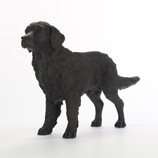 Flat Coated Retriever Figurine Hand Painted Collectible Statue picture