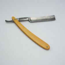 Antique Marshall Wells Germany Straight Razor Celluloid Yellow picture