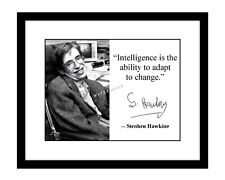 Stephen Hawking 8x10 Signed photo print famous quote astronomy physics scientist picture
