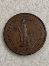 Minute Man Coin, 1934 ILA Strike Portland, Or - Citizen's Emergency League Coin picture